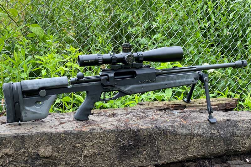 PGM Ludis single-shot long-range rifle with commando 2 barrel