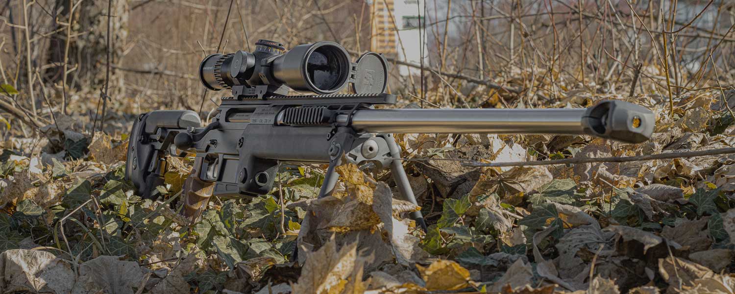 Fusil PGM Mini Hécate II avec canon custom pour le tir sportif