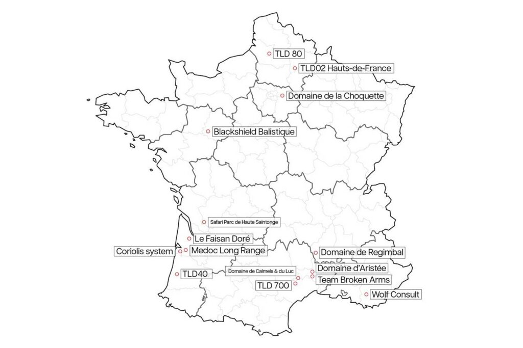 Image de la carte des stands de tir longue distance par PGM Précision