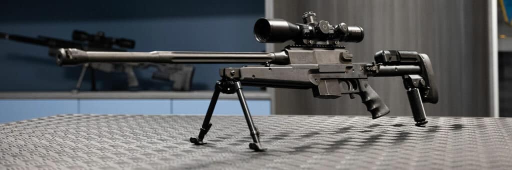 PGM Mini Hécate calibre .308 Win dans le showroom PGM Précision