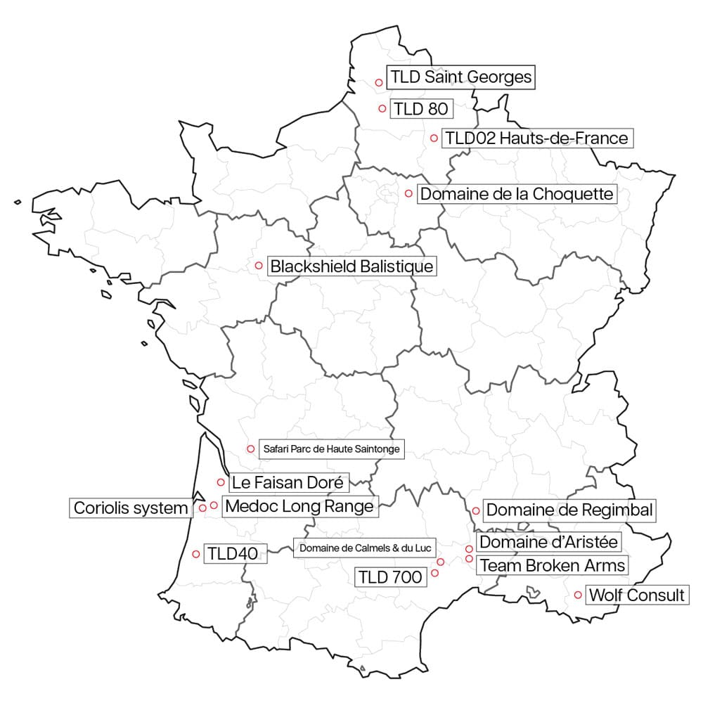 Image de la carte des stands de tir longue distance par PGM Précision