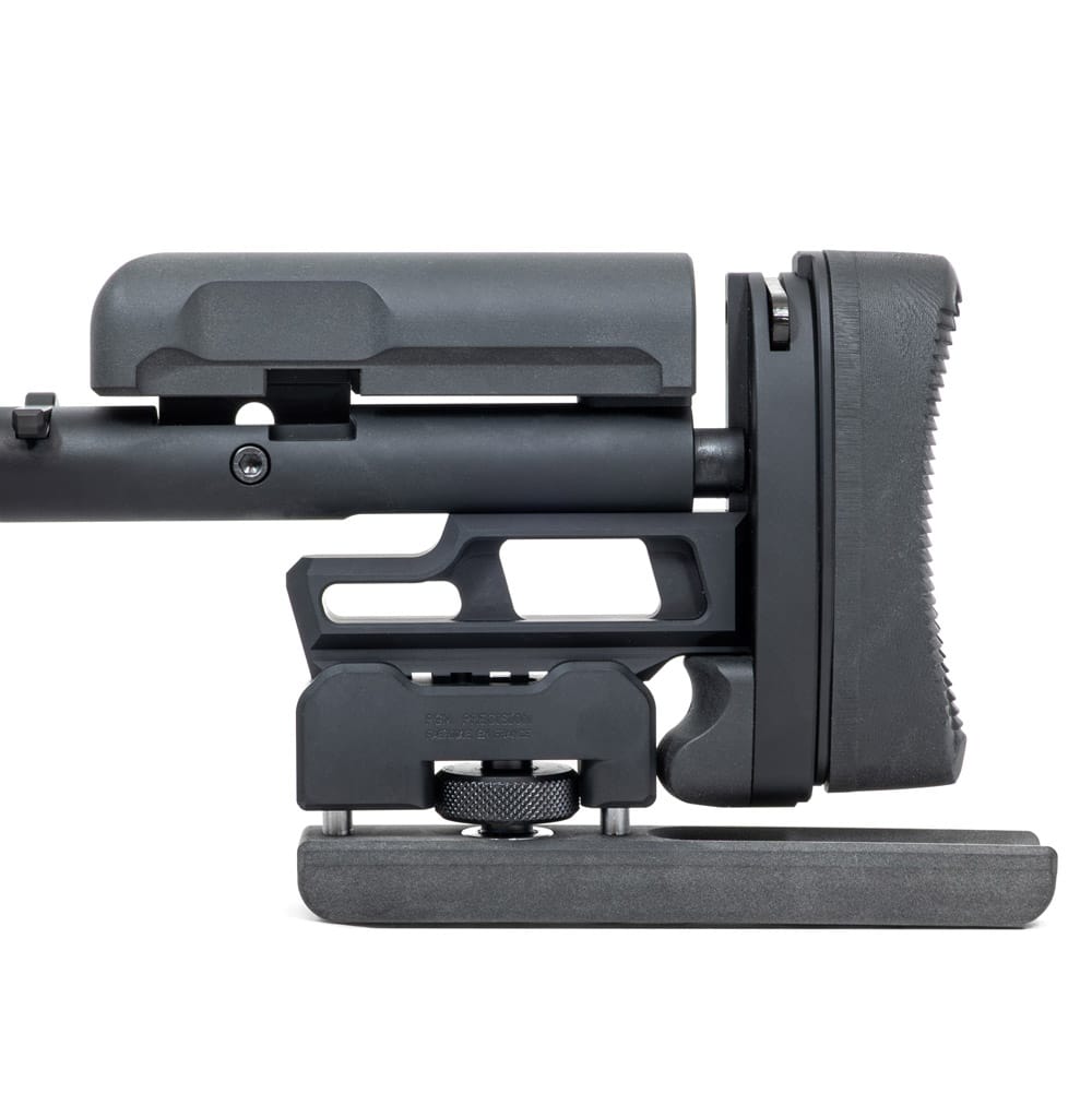 Crosse de PGM Ultima Ratio 1ère génération équipée d'un rail Picatinny permettant la fixation du sabot PGM ELR