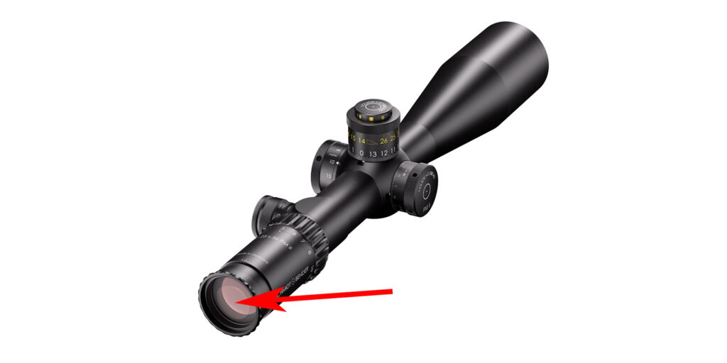 Oculaire d'une lunette de tir Schmidt & Bender 5-25x56 PM II High Performance